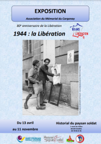 Exposition temporaire du Mémorial du Corgenay – 1944 : la Libération