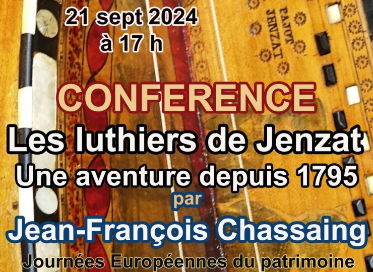 conférence luthiers de Jenzat